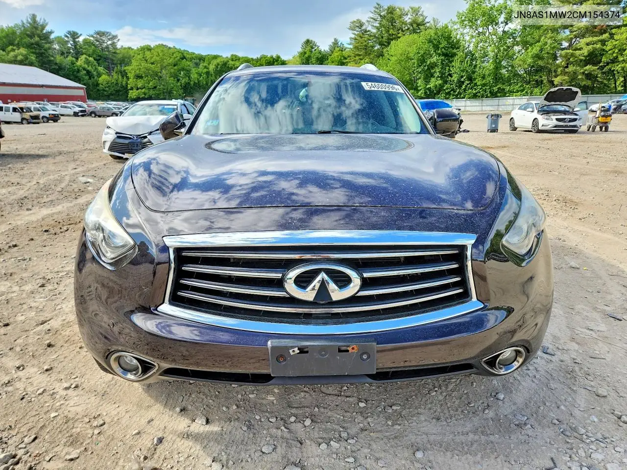 2012 Infiniti Fx35 Base VIN: JN8AS1MW2CM154374 Lot: 54600996