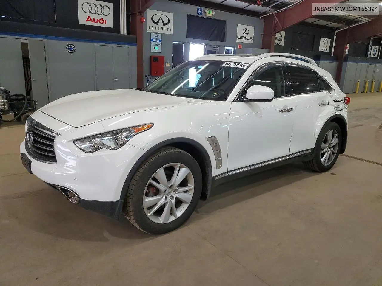 2012 Infiniti Fx35 Base VIN: JN8AS1MW2CM155394 Lot: 54772686