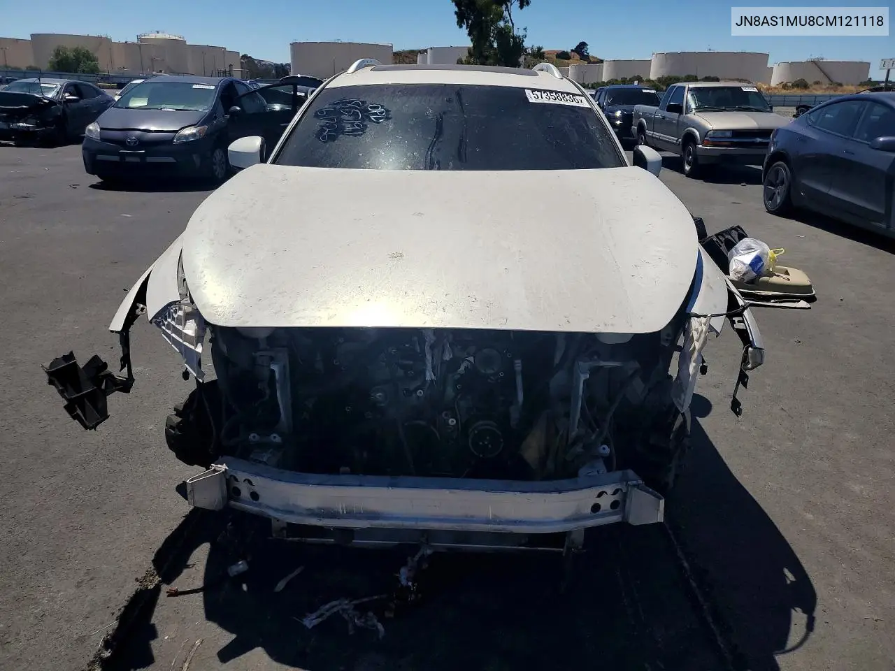 2012 Infi Fx35 Base VIN: JN8AS1MU8CM121118 Lot: 57358836