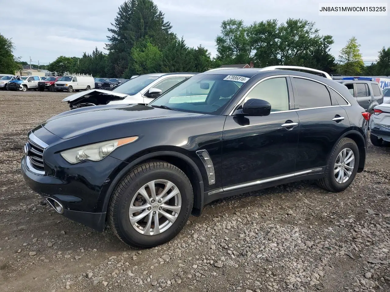 2012 Infiniti Fx35 Base VIN: JN8AS1MW0CM153255 Lot: 57886816