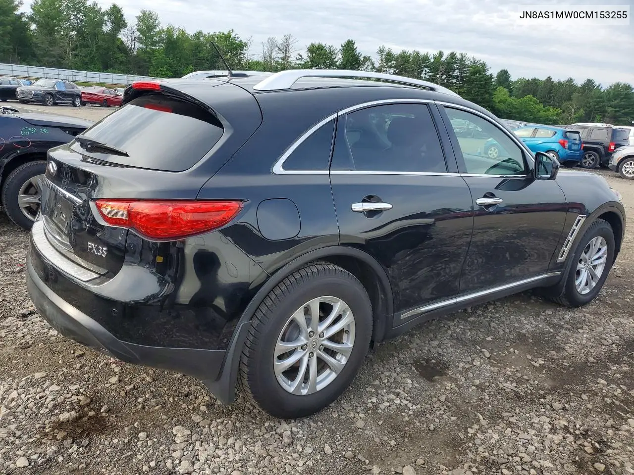 2012 Infiniti Fx35 Base VIN: JN8AS1MW0CM153255 Lot: 57886816