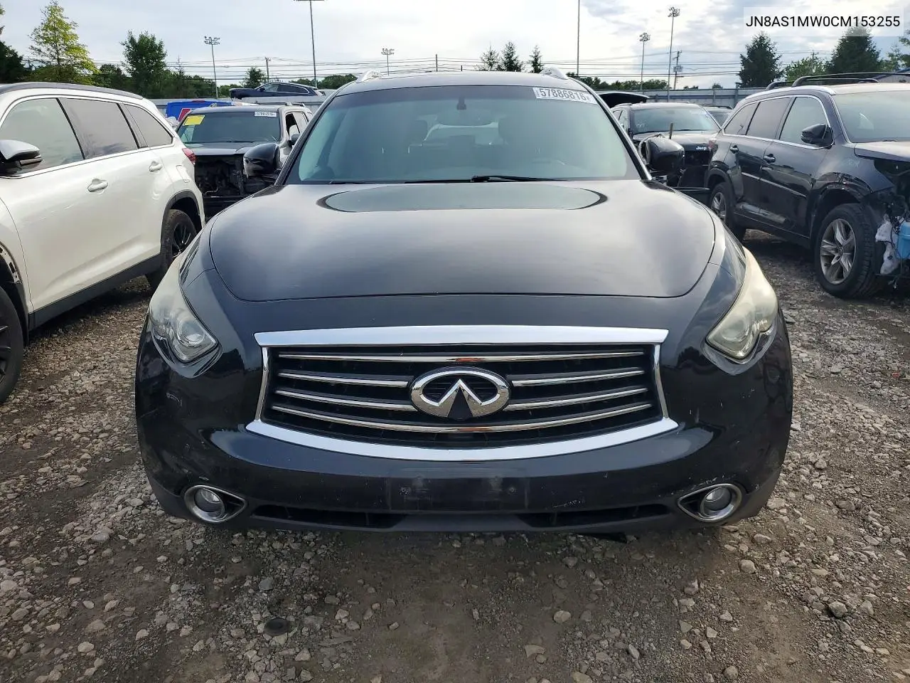 2012 Infiniti Fx35 Base VIN: JN8AS1MW0CM153255 Lot: 57886816