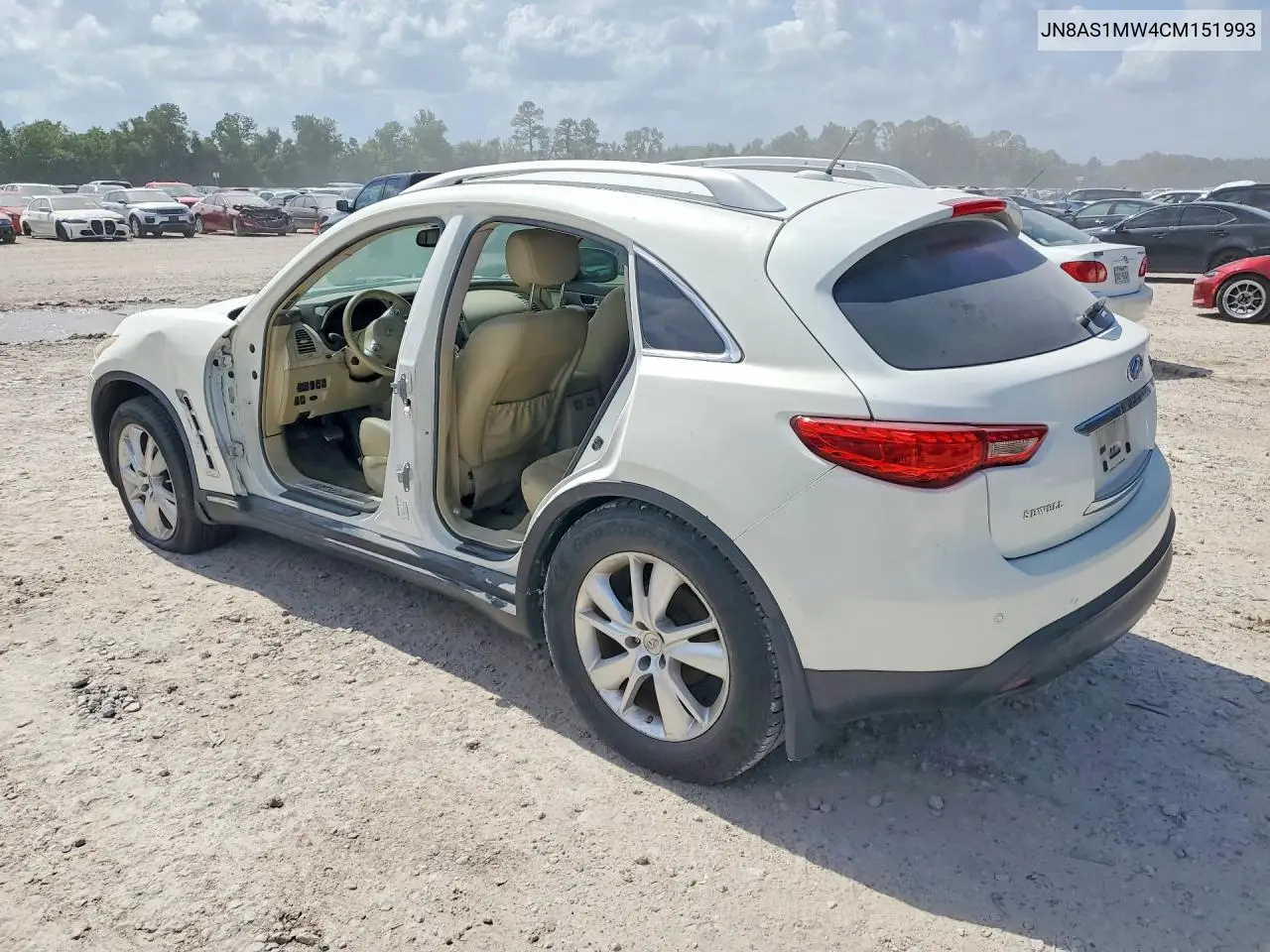 2012 Infiniti Fx35 Base VIN: JN8AS1MW4CM151993 Lot: 58575096