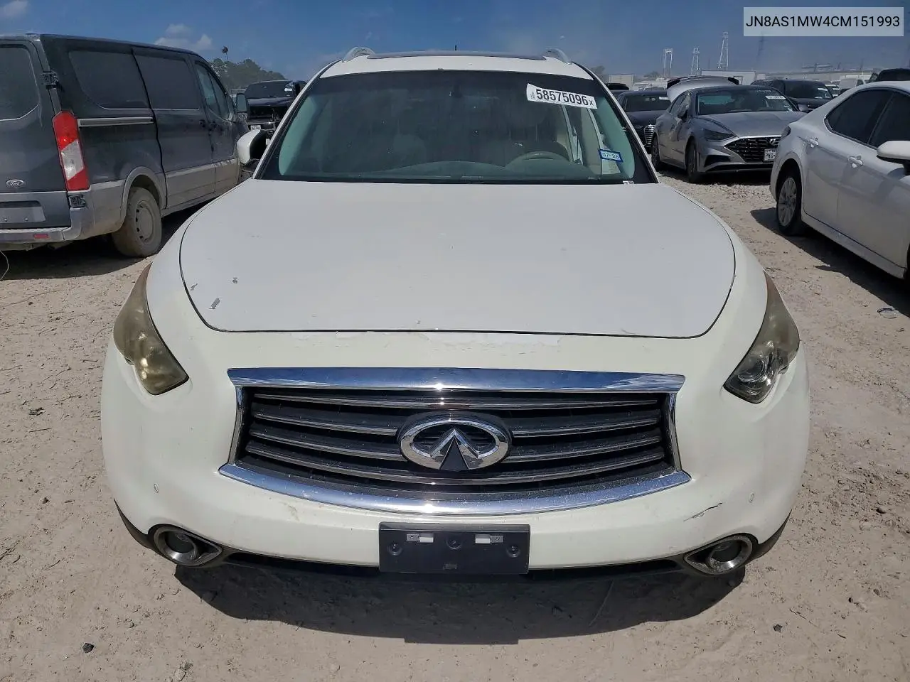 2012 Infiniti Fx35 Base VIN: JN8AS1MW4CM151993 Lot: 58575096