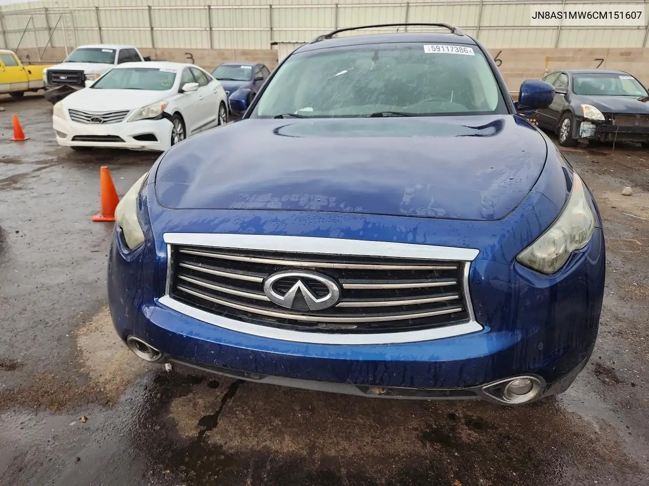 2012 Infiniti Fx35 Base VIN: JN8AS1MW6CM151607 Lot: 59117386