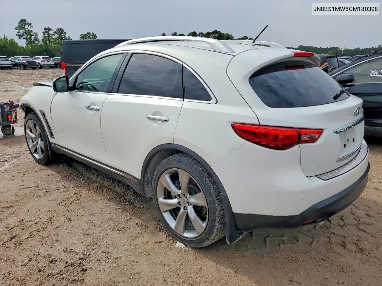 2012 Infiniti Fx50 Base VIN: JN8BS1MW8CM180398 Lot: 59397836