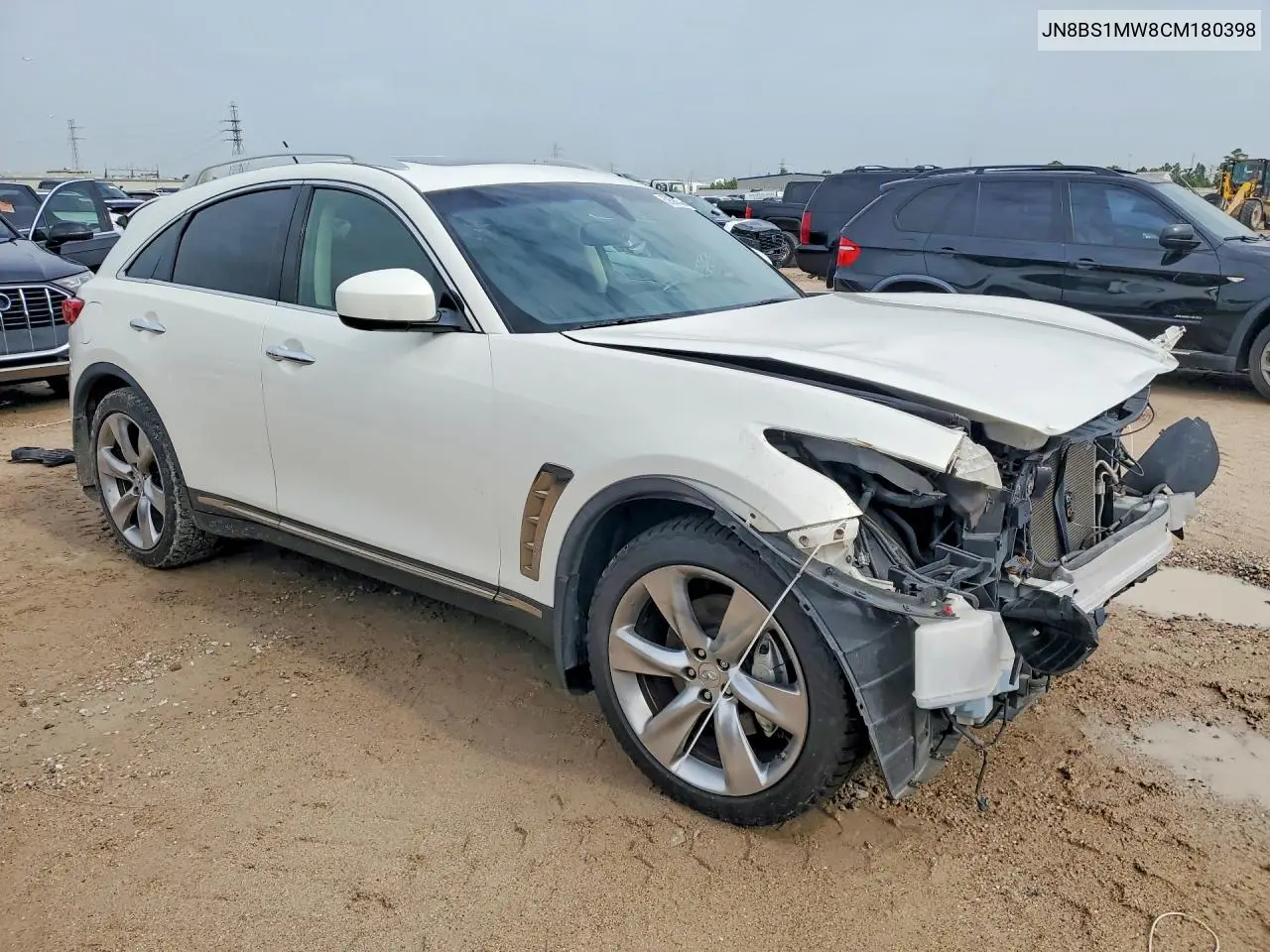 2012 Infiniti Fx50 Base VIN: JN8BS1MW8CM180398 Lot: 59397836