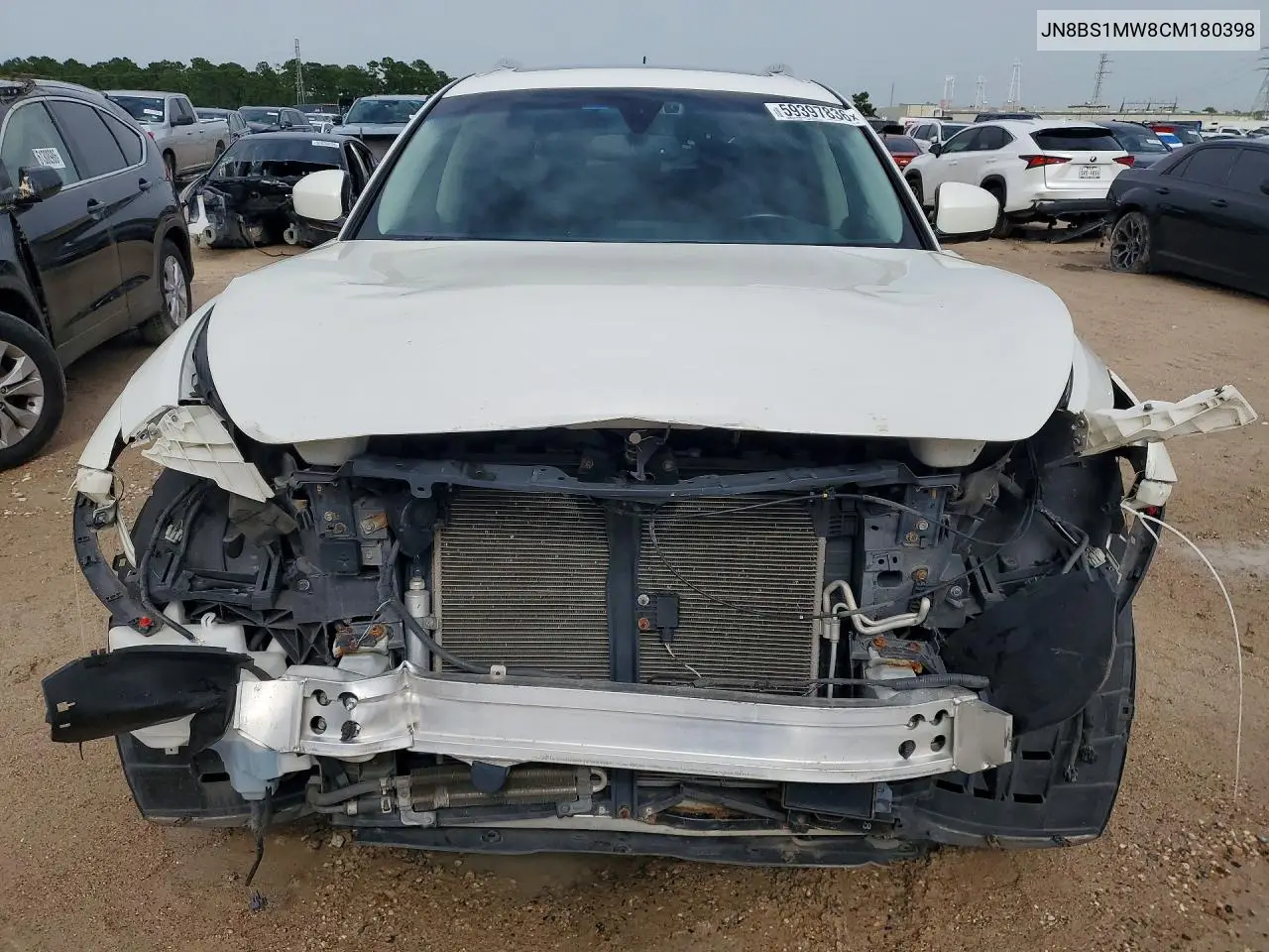 2012 Infiniti Fx50 Base VIN: JN8BS1MW8CM180398 Lot: 59397836