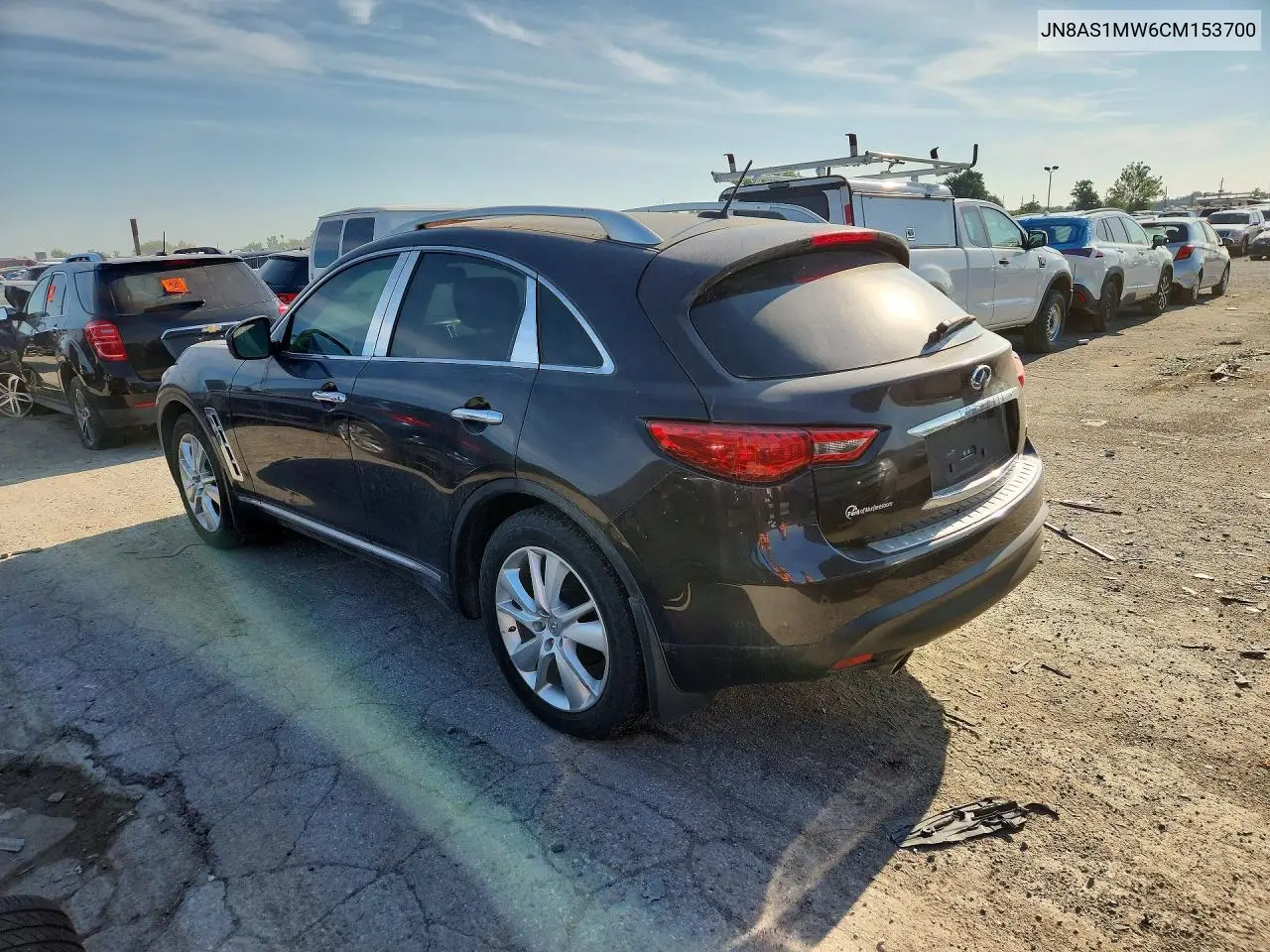 2012 Infiniti Fx35 Base VIN: JN8AS1MW6CM153700 Lot: 59813456