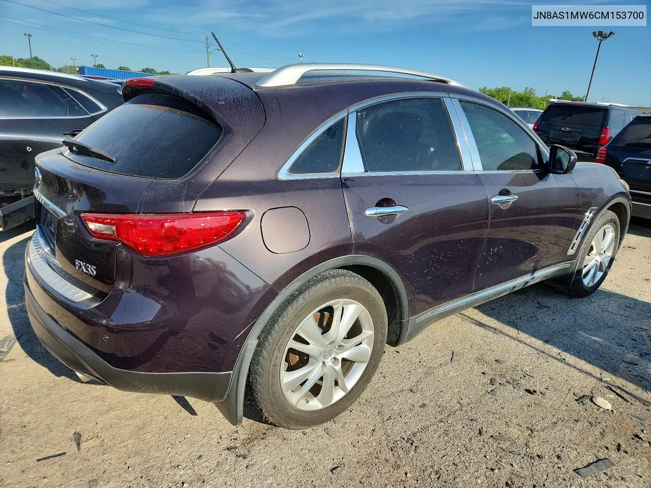 2012 Infiniti Fx35 Base VIN: JN8AS1MW6CM153700 Lot: 59813456