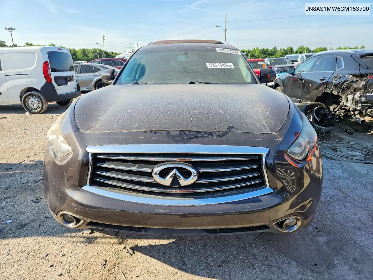 2012 Infiniti Fx35 Base VIN: JN8AS1MW6CM153700 Lot: 59813456