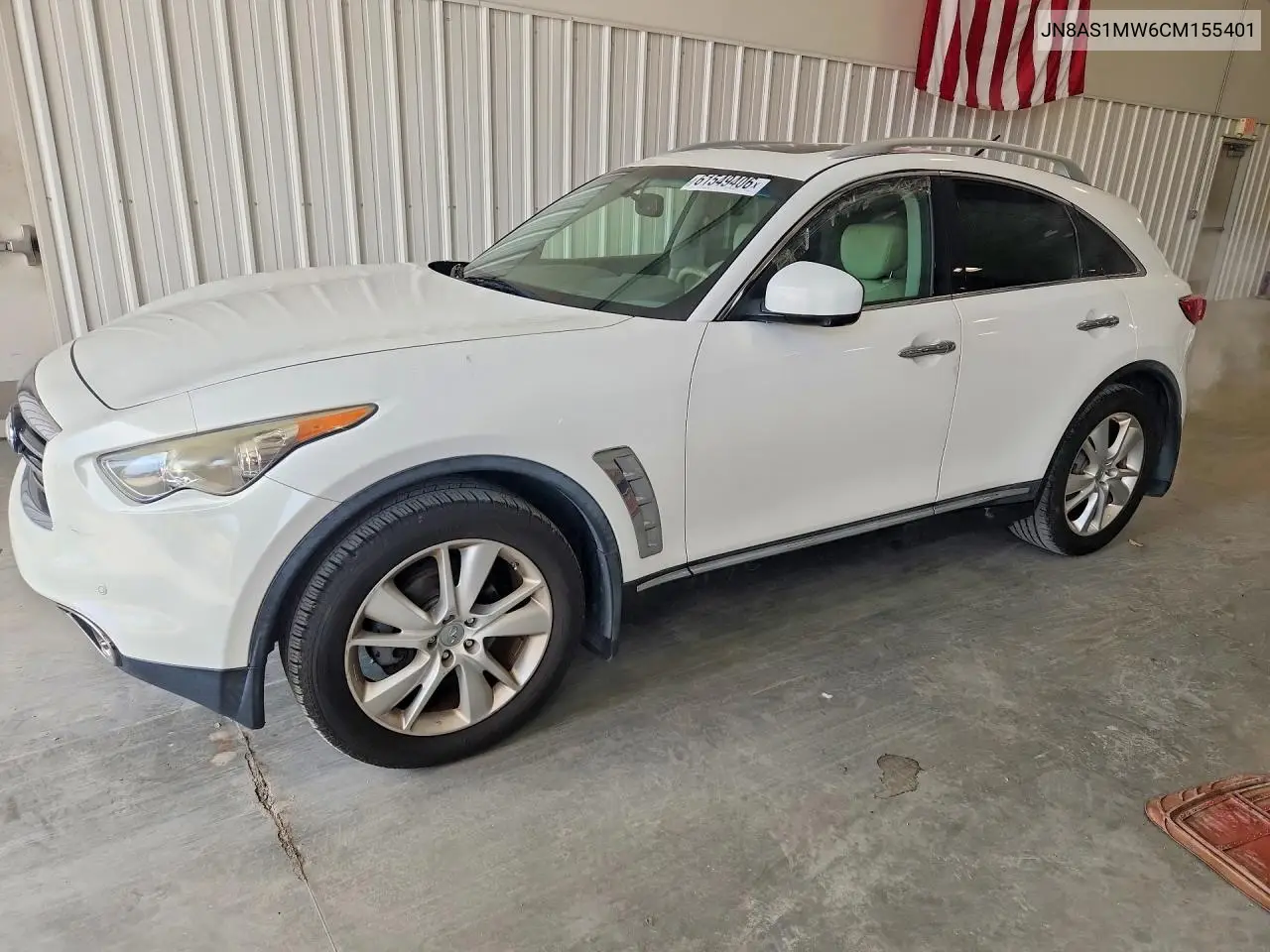 2012 Infiniti Fx35 VIN: JN8AS1MW6CM155401 Lot: 61549406