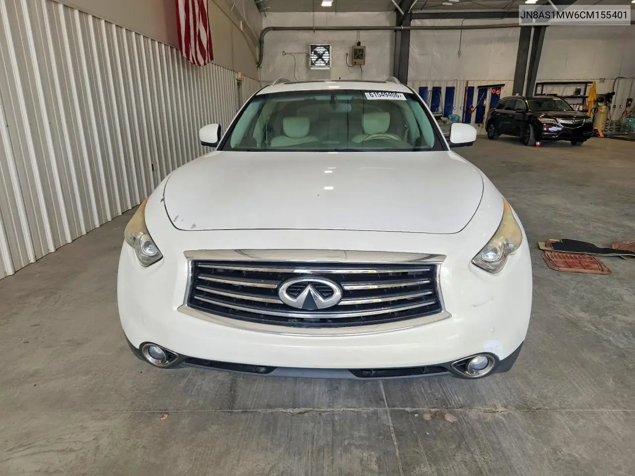 2012 Infiniti Fx35 VIN: JN8AS1MW6CM155401 Lot: 61549406
