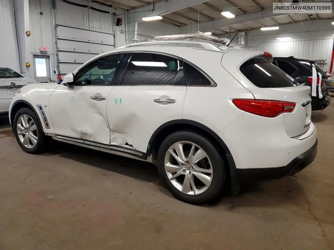 2013 Infiniti Fx37 Base VIN: JN8CS1MW4DM170599 Lot: 53920676