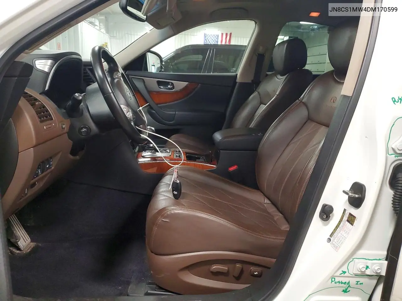 2013 Infiniti Fx37 Base VIN: JN8CS1MW4DM170599 Lot: 53920676