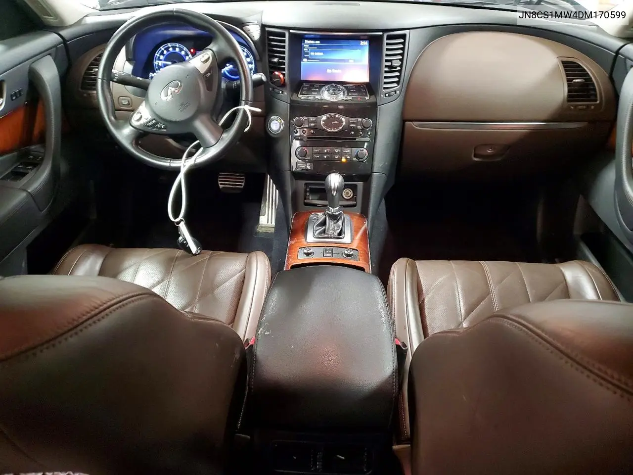 2013 Infiniti Fx37 Base VIN: JN8CS1MW4DM170599 Lot: 53920676