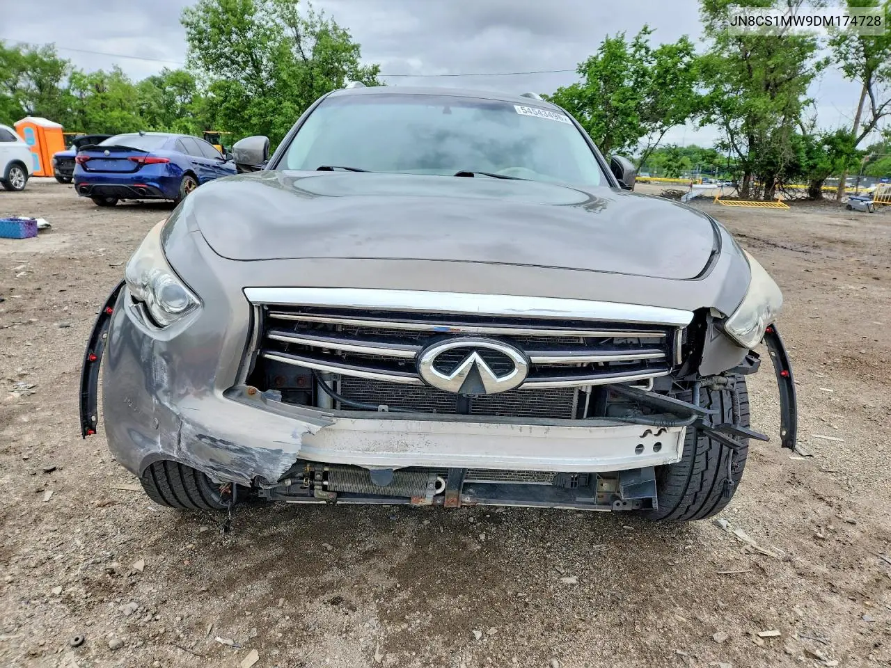 2013 Infiniti Fx37 Base VIN: JN8CS1MW9DM174728 Lot: 54543496