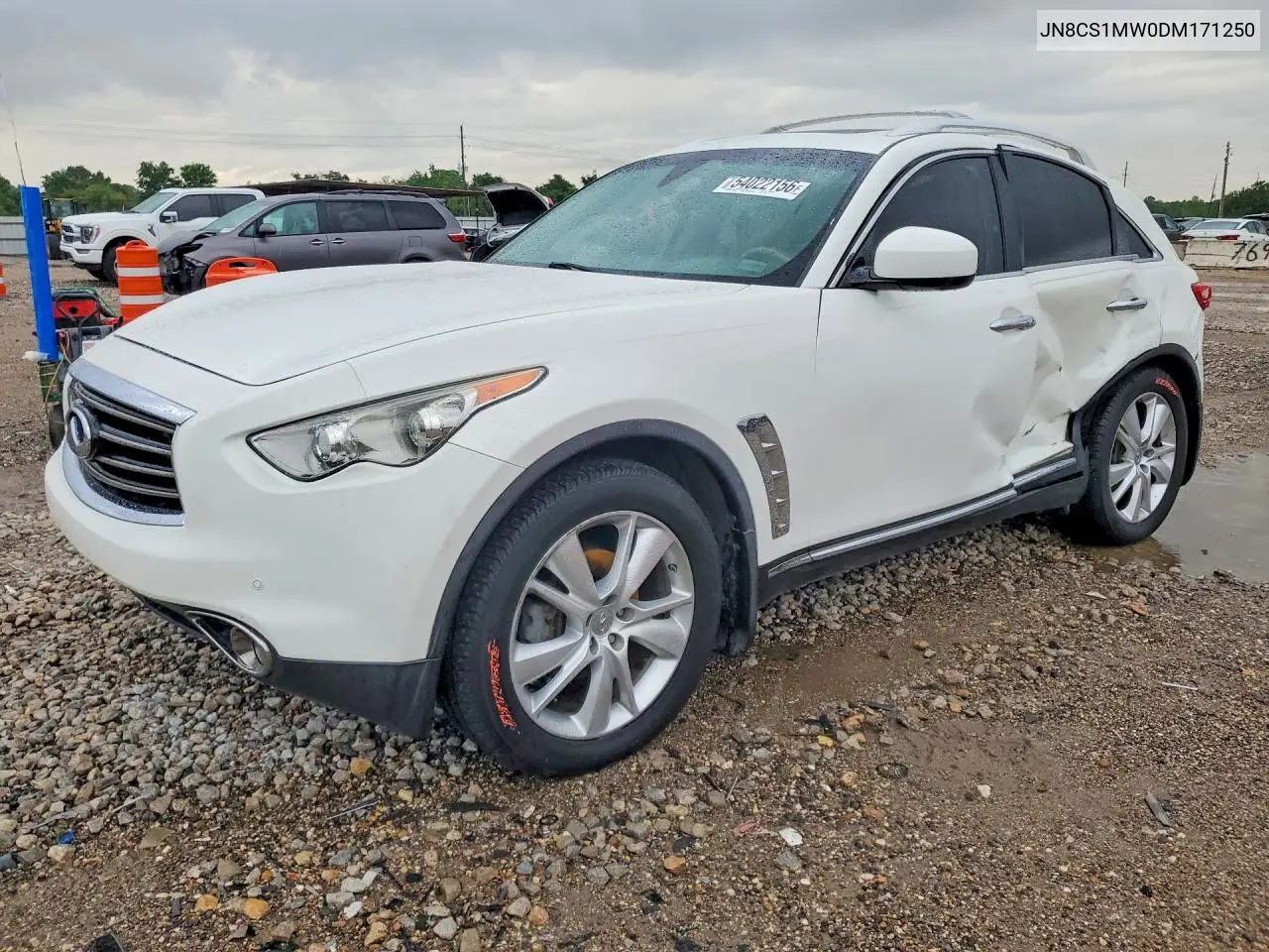 2013 Infiniti Fx37 Base VIN: JN8CS1MW0DM171250 Lot: 55387756