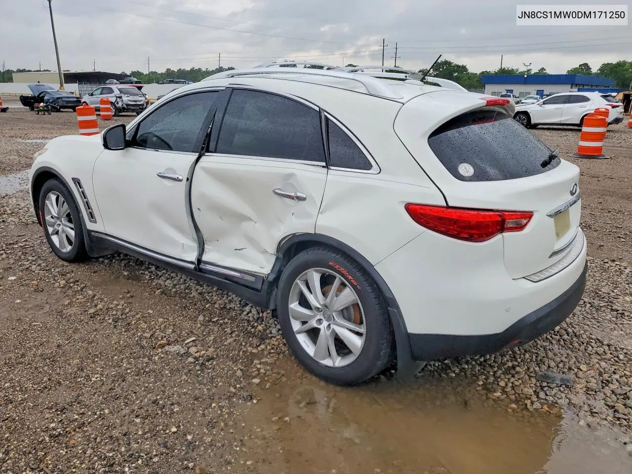 2013 Infiniti Fx37 Base VIN: JN8CS1MW0DM171250 Lot: 55387756