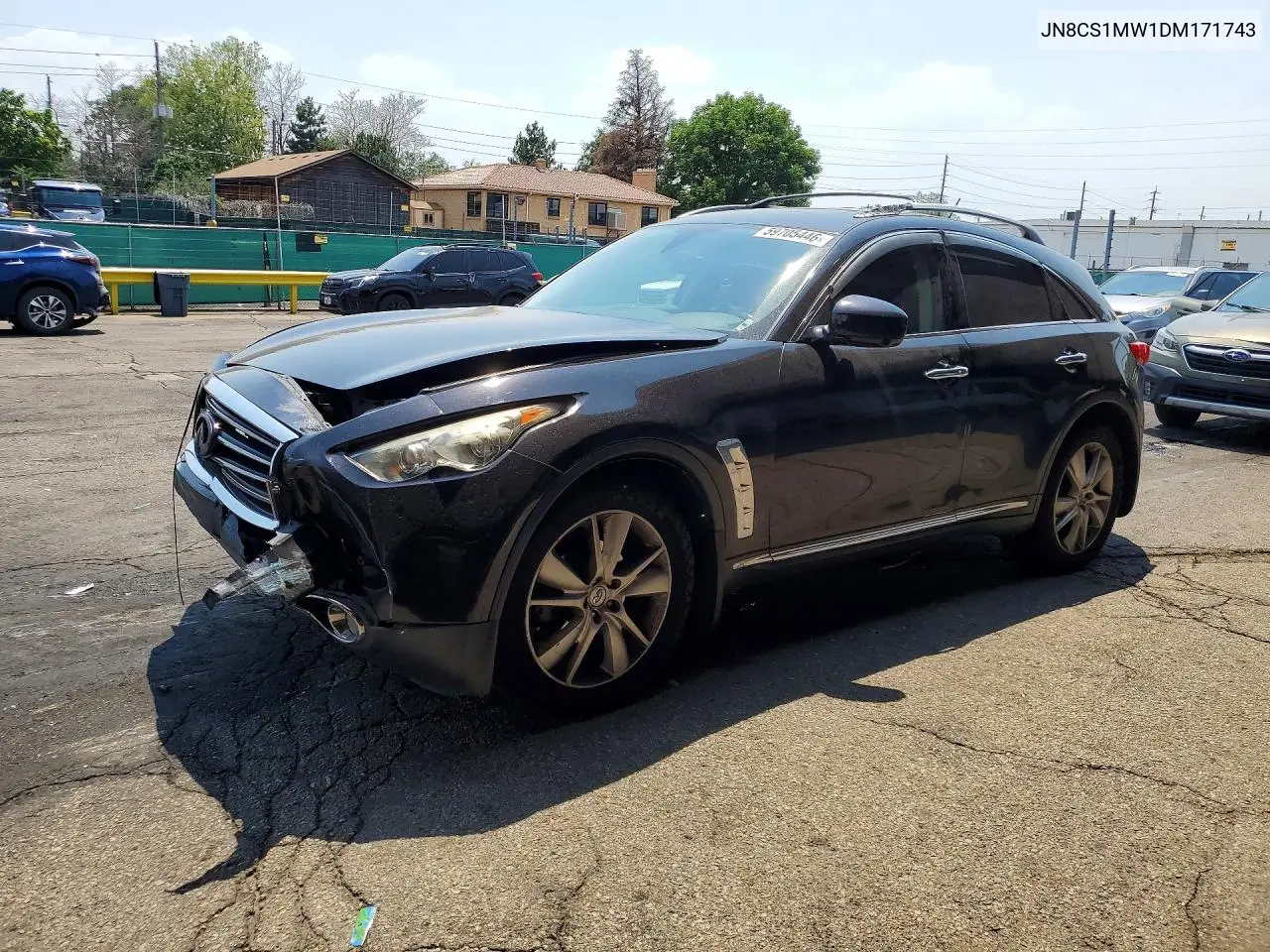 2013 Infiniti Fx37 Base VIN: JN8CS1MW1DM171743 Lot: 59705446