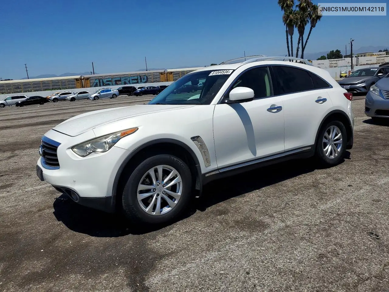 2013 Infiniti Fx37 Base VIN: JN8CS1MU0DM142118 Lot: 61044536