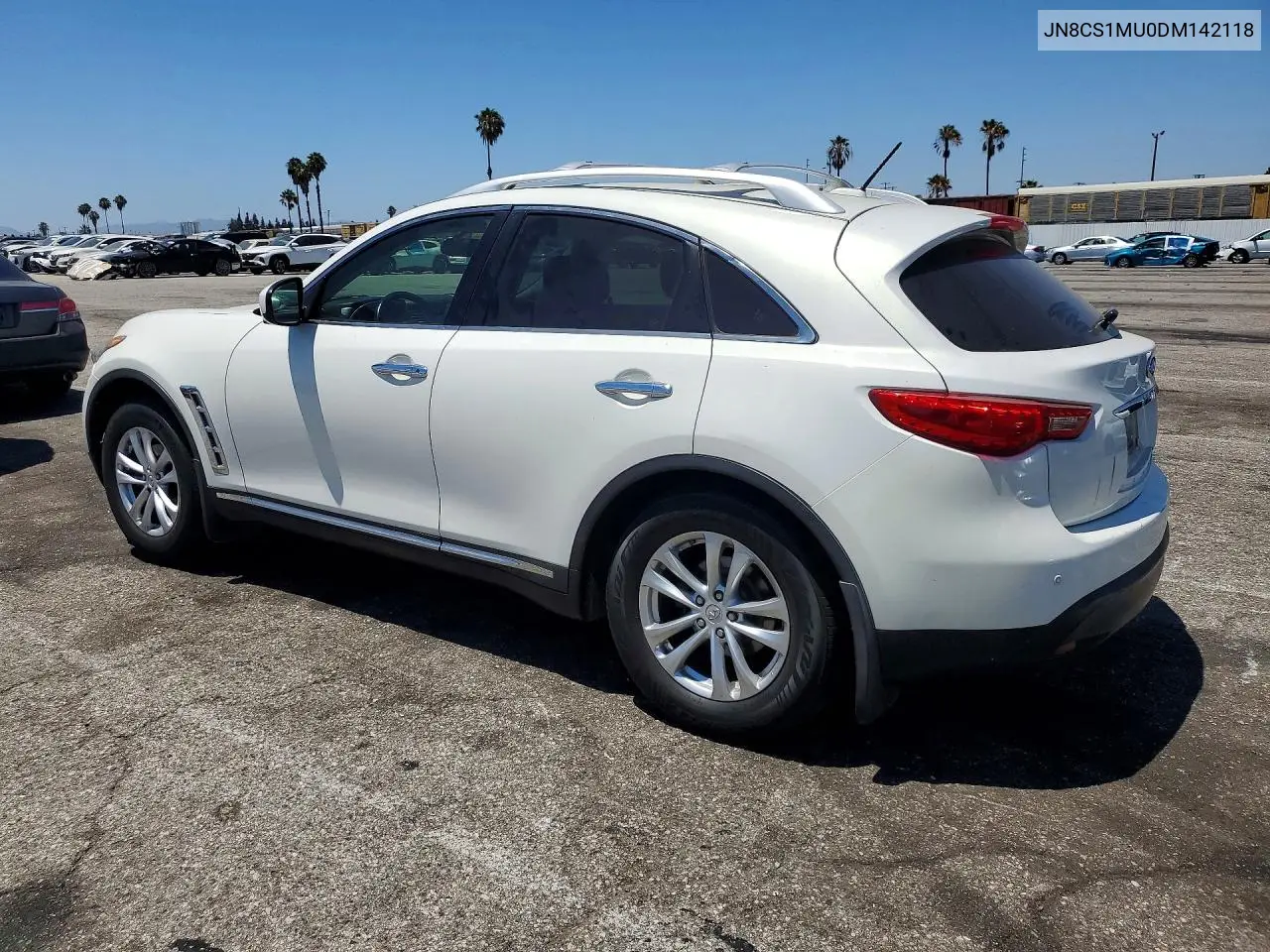 2013 Infiniti Fx37 Base VIN: JN8CS1MU0DM142118 Lot: 61044536