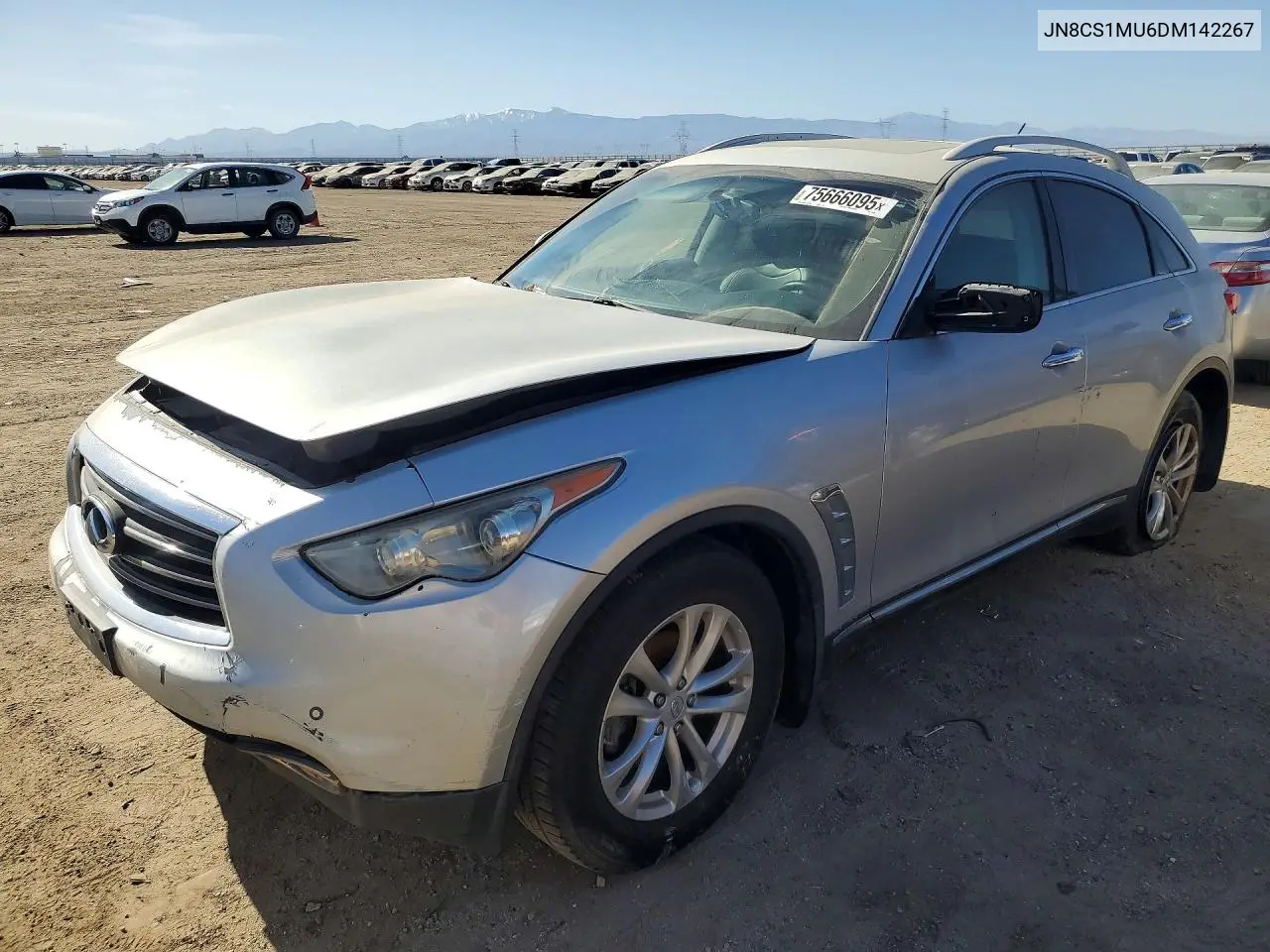 2013 Infiniti Fx37 VIN: JN8CS1MU6DM142267 Lot: 75666095