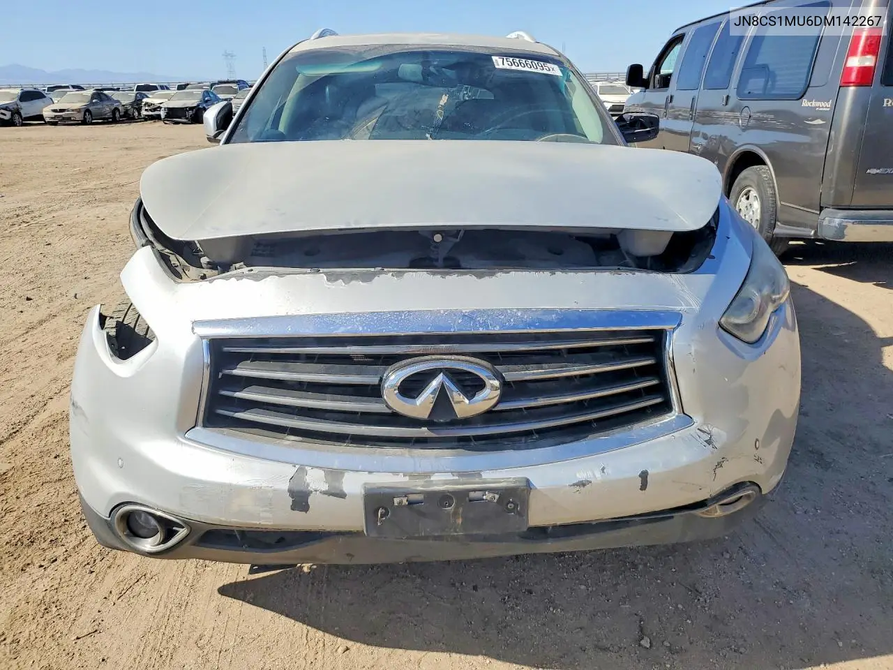 2013 Infiniti Fx37 VIN: JN8CS1MU6DM142267 Lot: 75666095