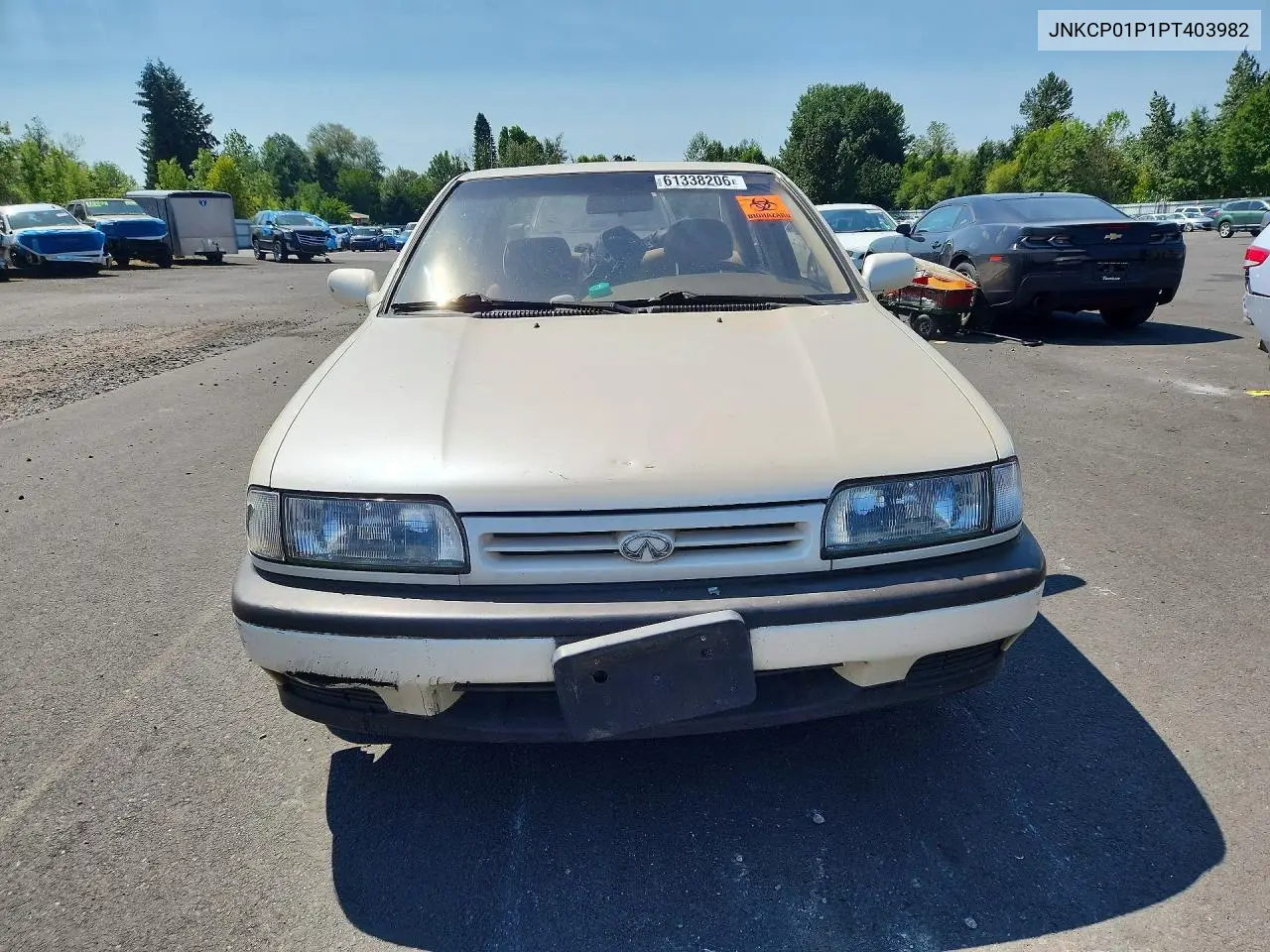 1993 Infiniti G20 Base VIN: JNKCP01P1PT403982 Lot: 61338206