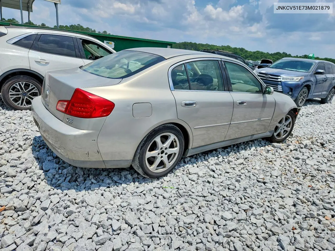 2003 Infiniti G35 Base VIN: JNKCV51E73M021879 Lot: 57994286
