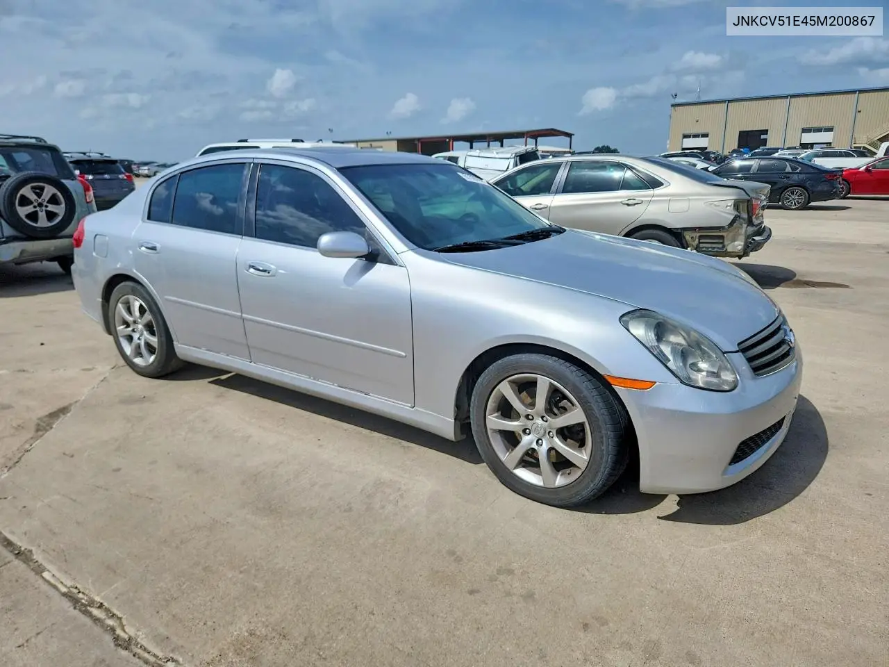 2005 Infiniti G35 VIN: JNKCV51E45M200867 Lot: 61590906