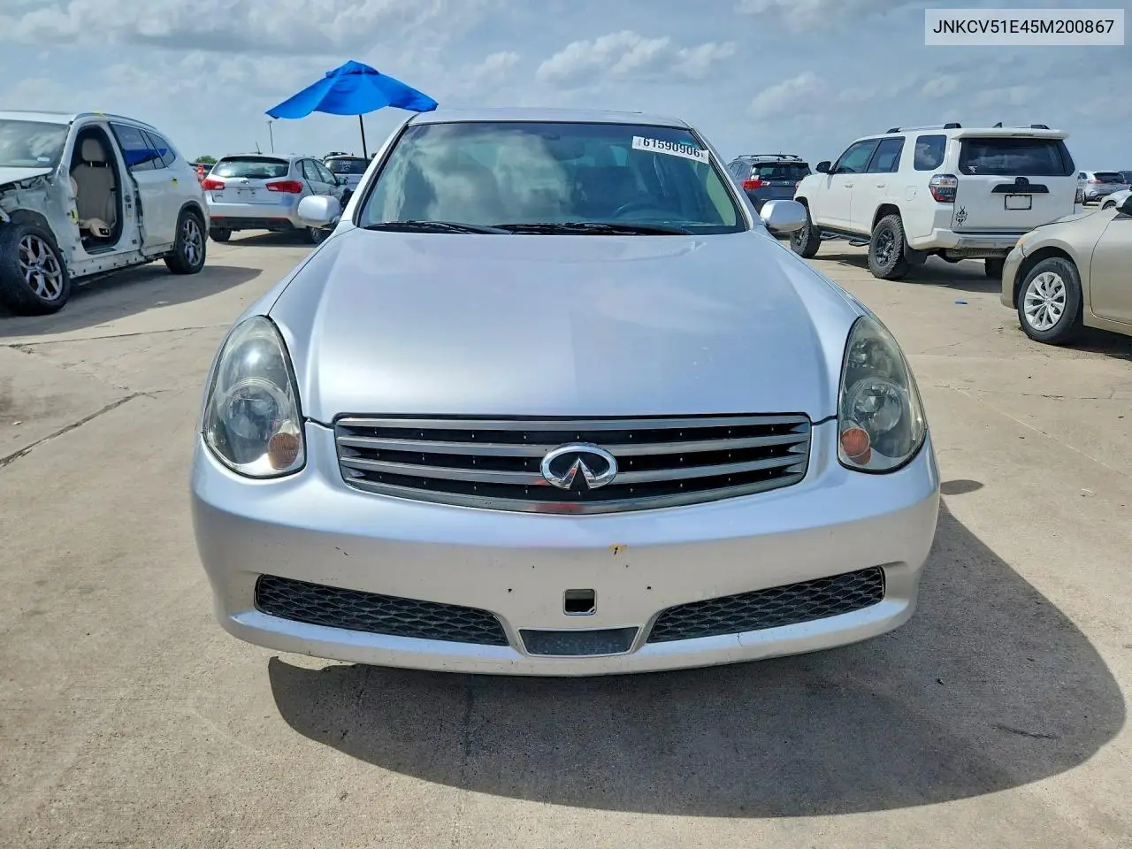 2005 Infiniti G35 VIN: JNKCV51E45M200867 Lot: 61590906