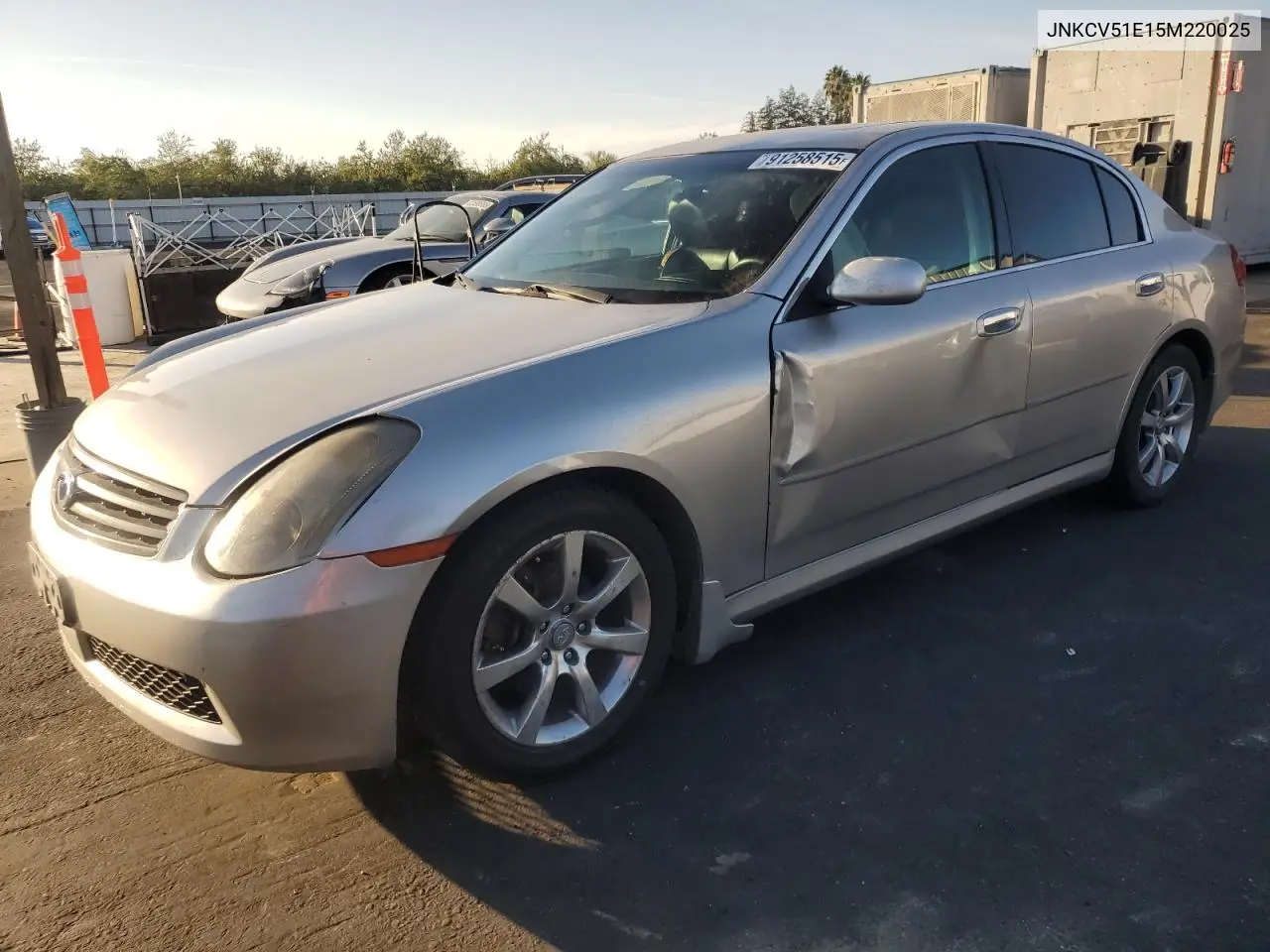 JNKCV51E15M220025 2005 Infiniti G35