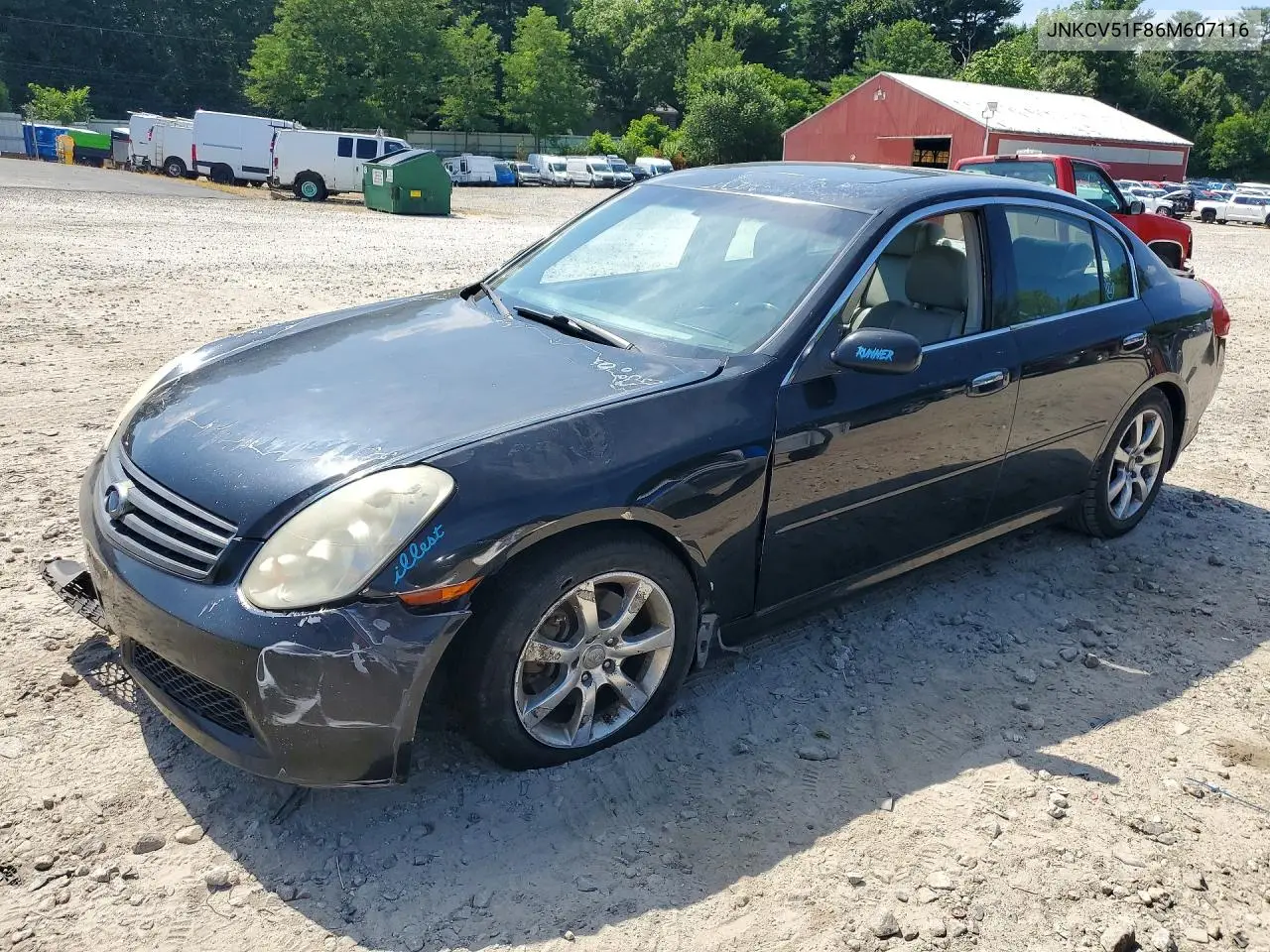 JNKCV51F86M607116 2006 Infiniti G35 X