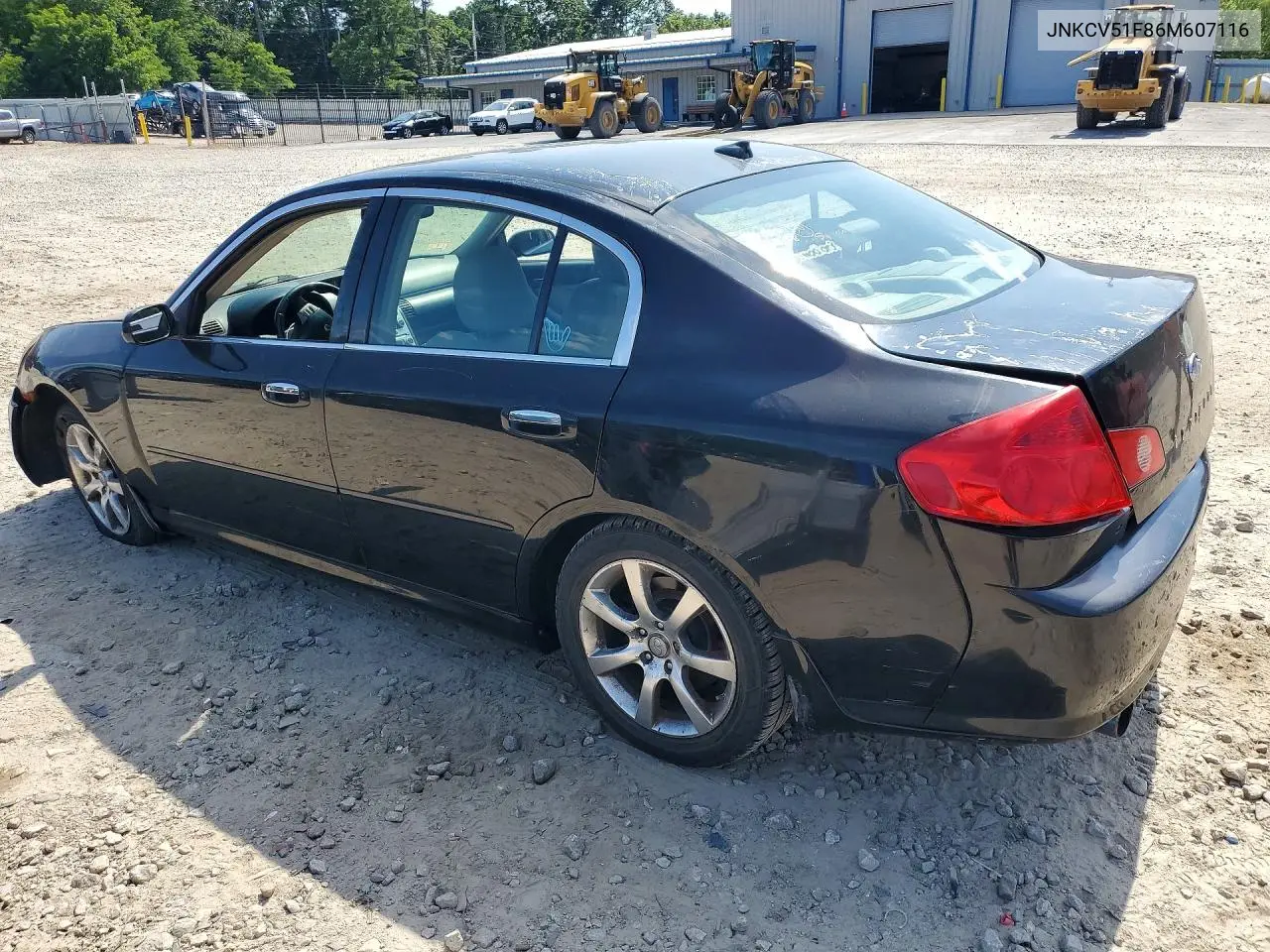 JNKCV51F86M607116 2006 Infiniti G35 X