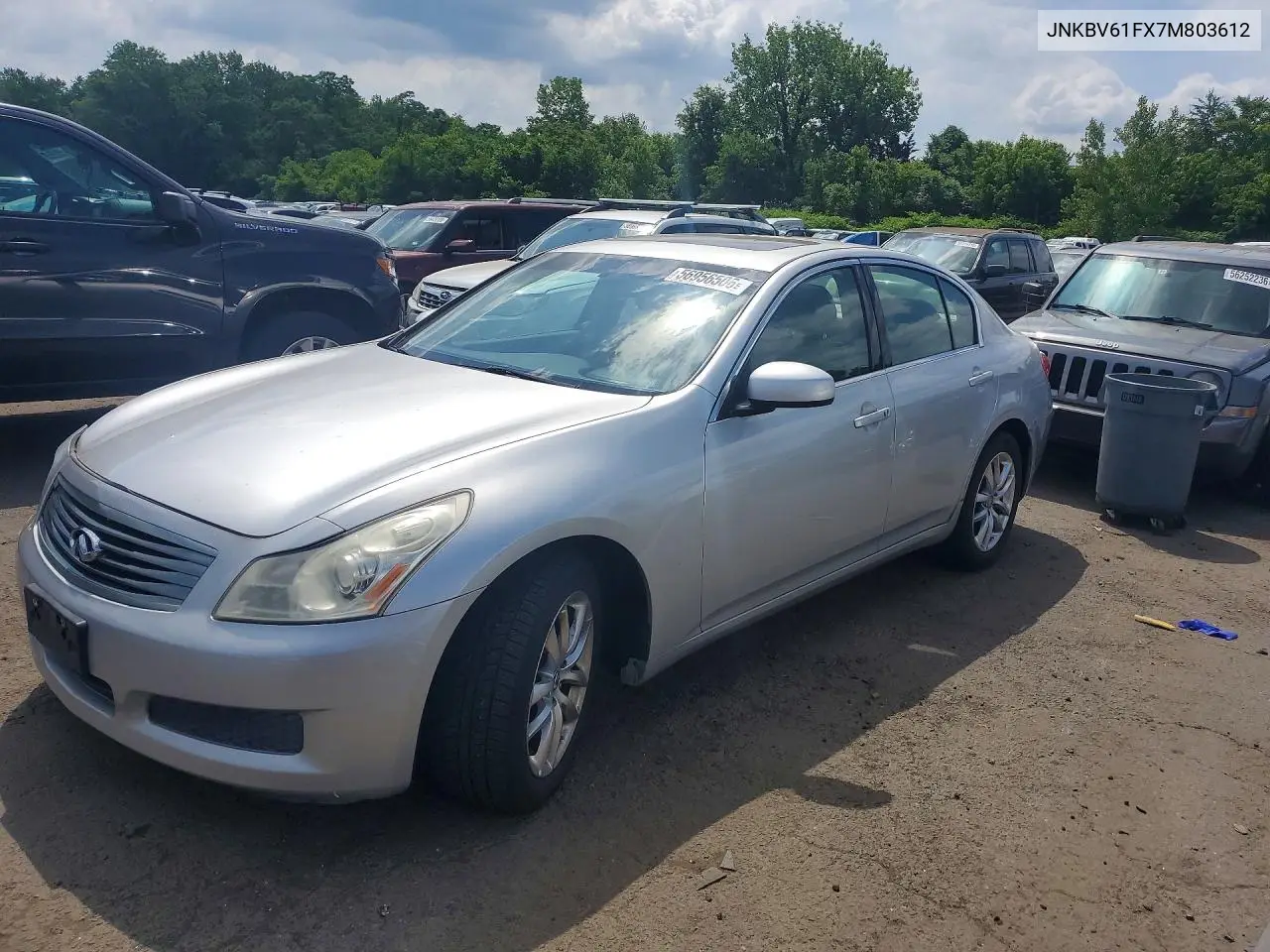 2007 Infiniti G35 X VIN: JNKBV61FX7M803612 Lot: 56956506