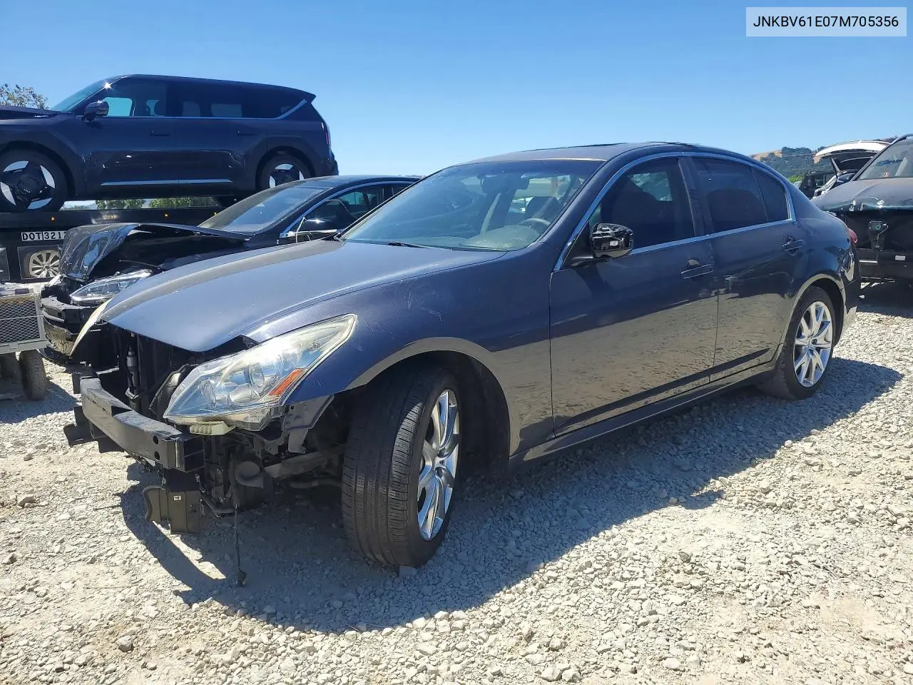 2007 Infiniti G35 Base VIN: JNKBV61E07M705356 Lot: 57243846