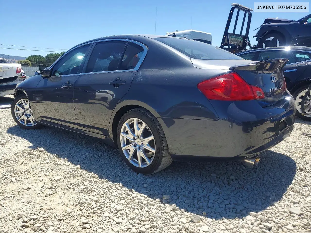 2007 Infiniti G35 Base VIN: JNKBV61E07M705356 Lot: 57243846