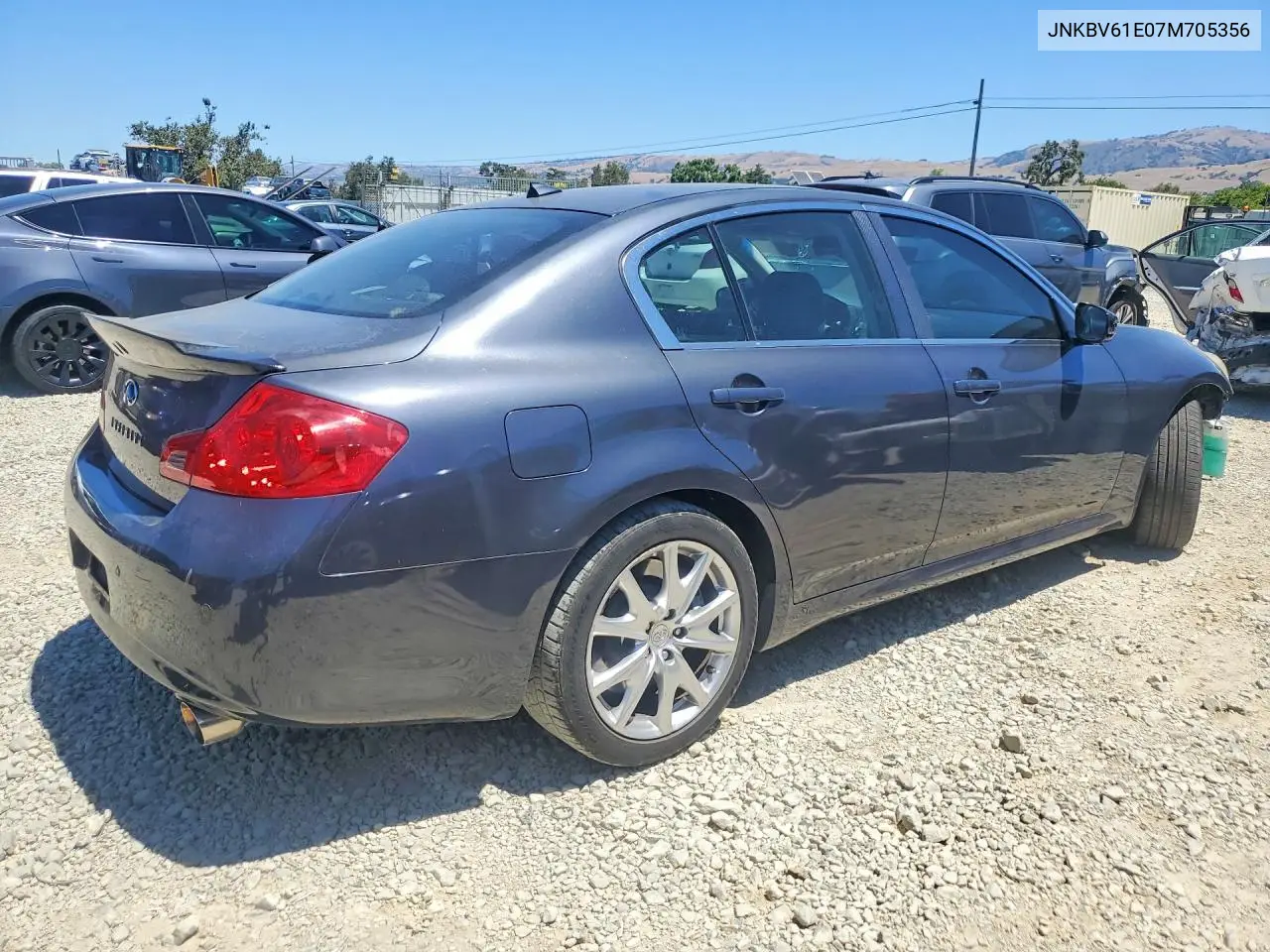 2007 Infiniti G35 Base VIN: JNKBV61E07M705356 Lot: 57243846