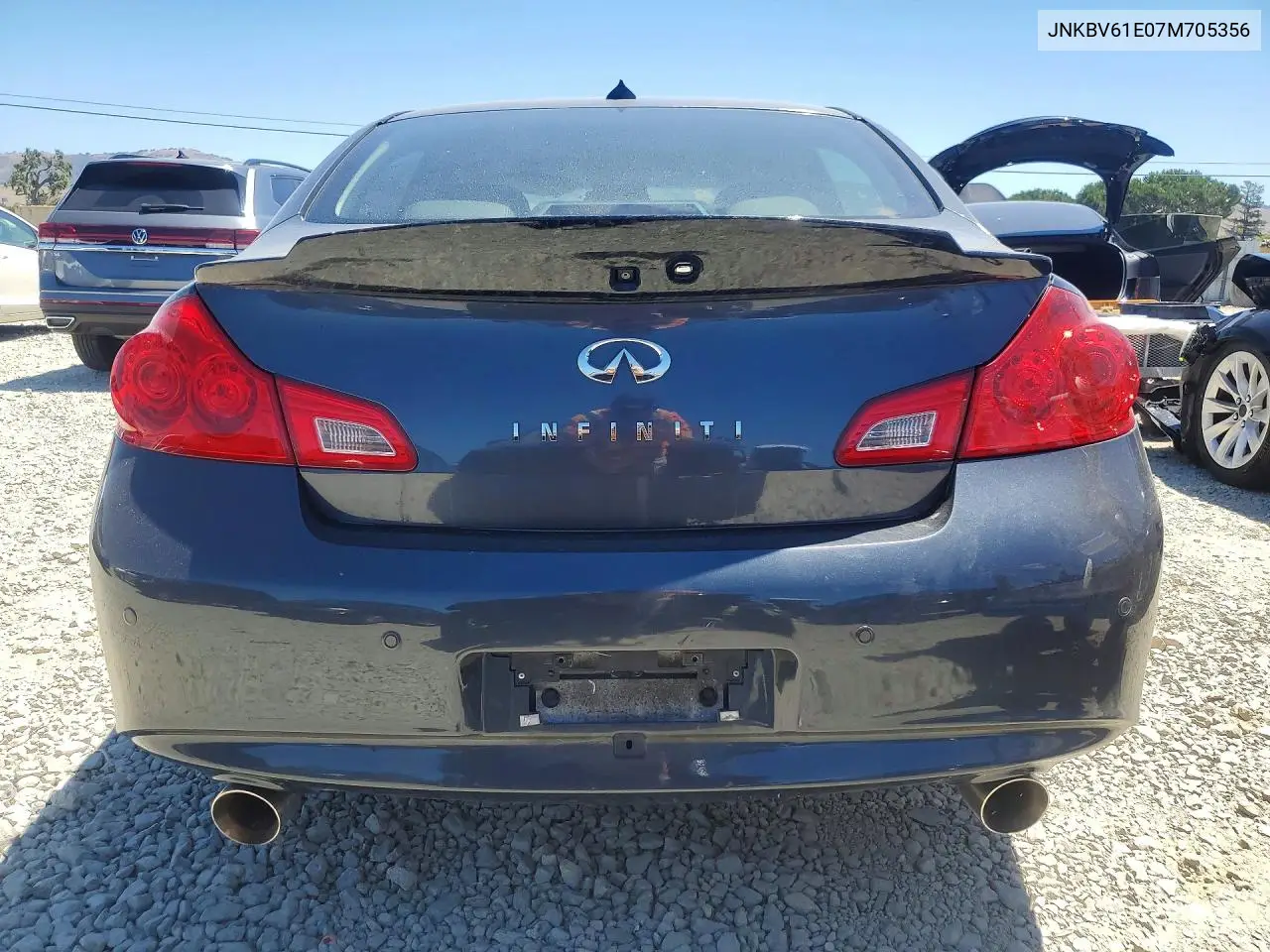 2007 Infiniti G35 Base VIN: JNKBV61E07M705356 Lot: 57243846