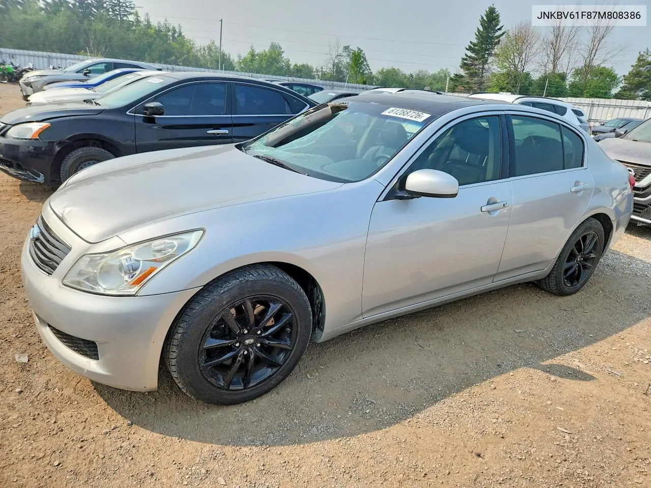 2007 Infiniti G35 X VIN: JNKBV61F87M808386 Lot: 61288726