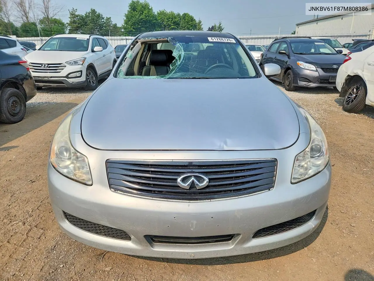 2007 Infiniti G35 X VIN: JNKBV61F87M808386 Lot: 61288726