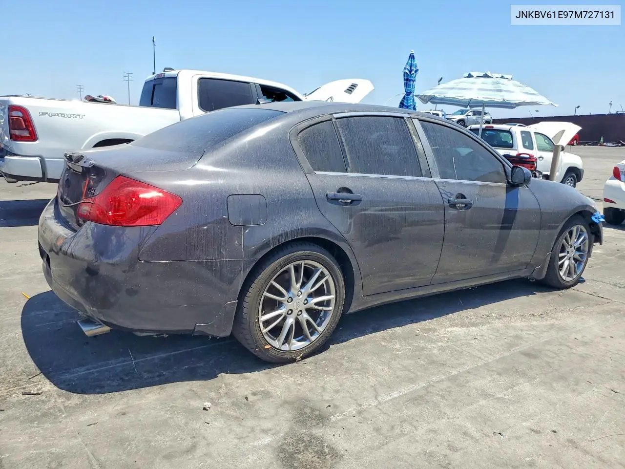 2007 Infiniti G35 Base VIN: JNKBV61E97M727131 Lot: 61430456