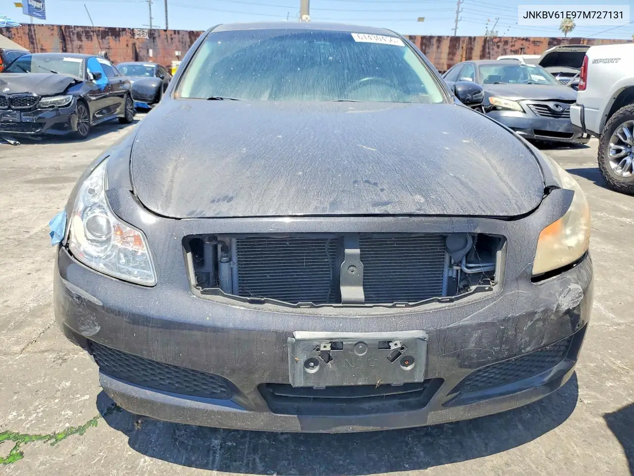 2007 Infiniti G35 Base VIN: JNKBV61E97M727131 Lot: 61430456