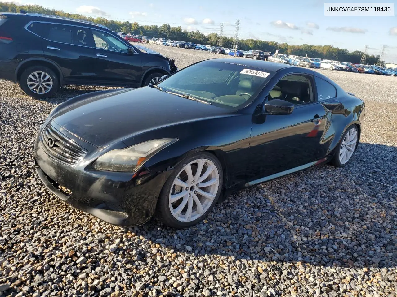 JNKCV64E78M118430 2007 Infiniti G37 Base