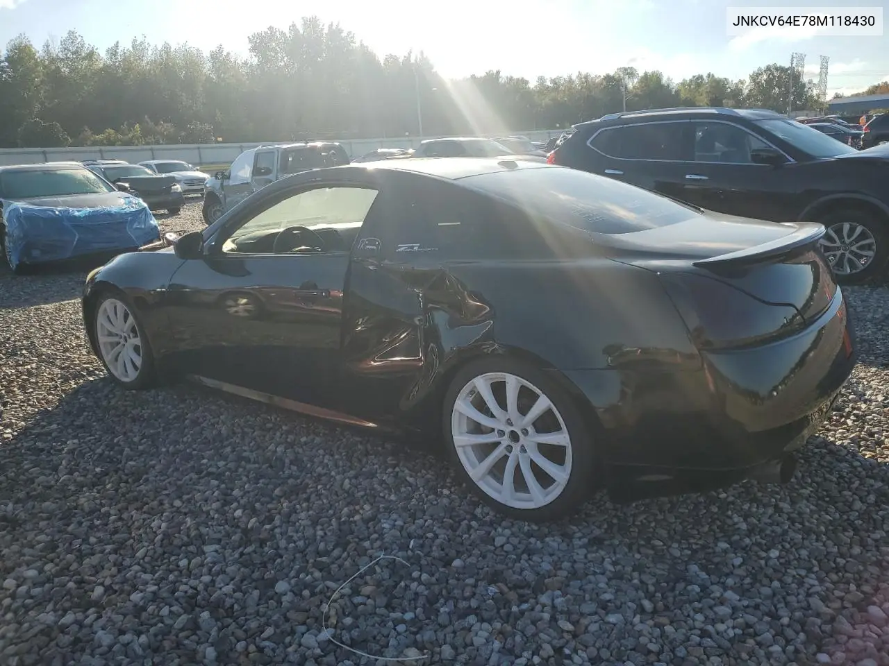 JNKCV64E78M118430 2007 Infiniti G37 Base