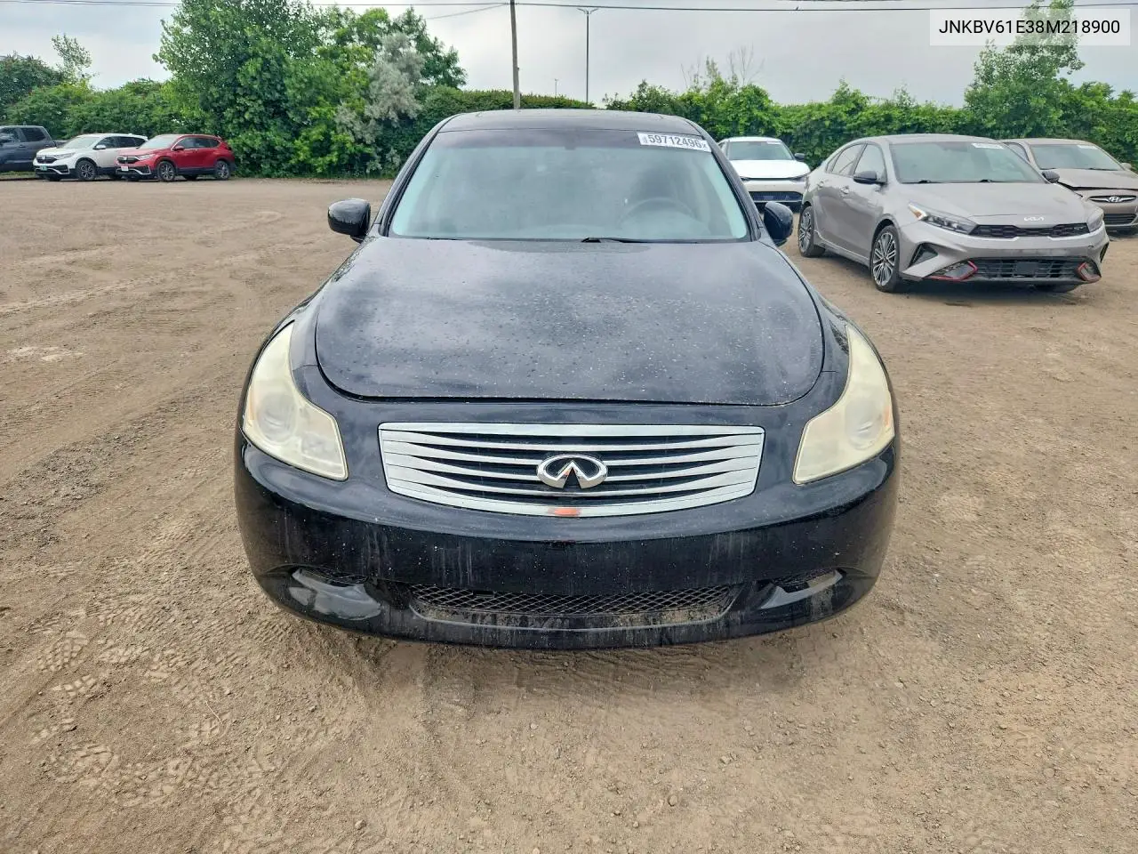2008 Infiniti G35 Base VIN: JNKBV61E38M218900 Lot: 59712496