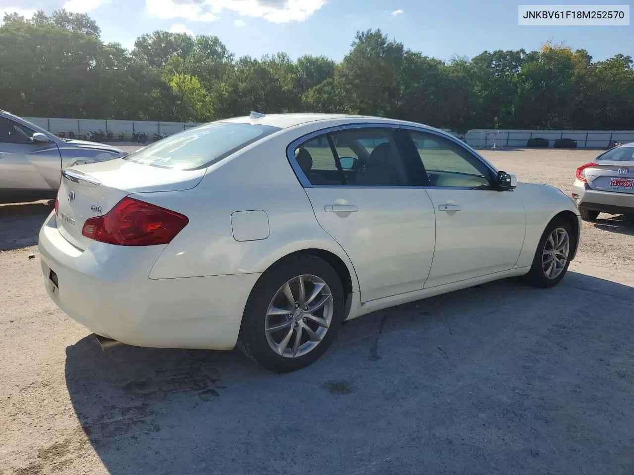 2008 Infiniti G35 X VIN: JNKBV61F18M252570 Lot: 60048836