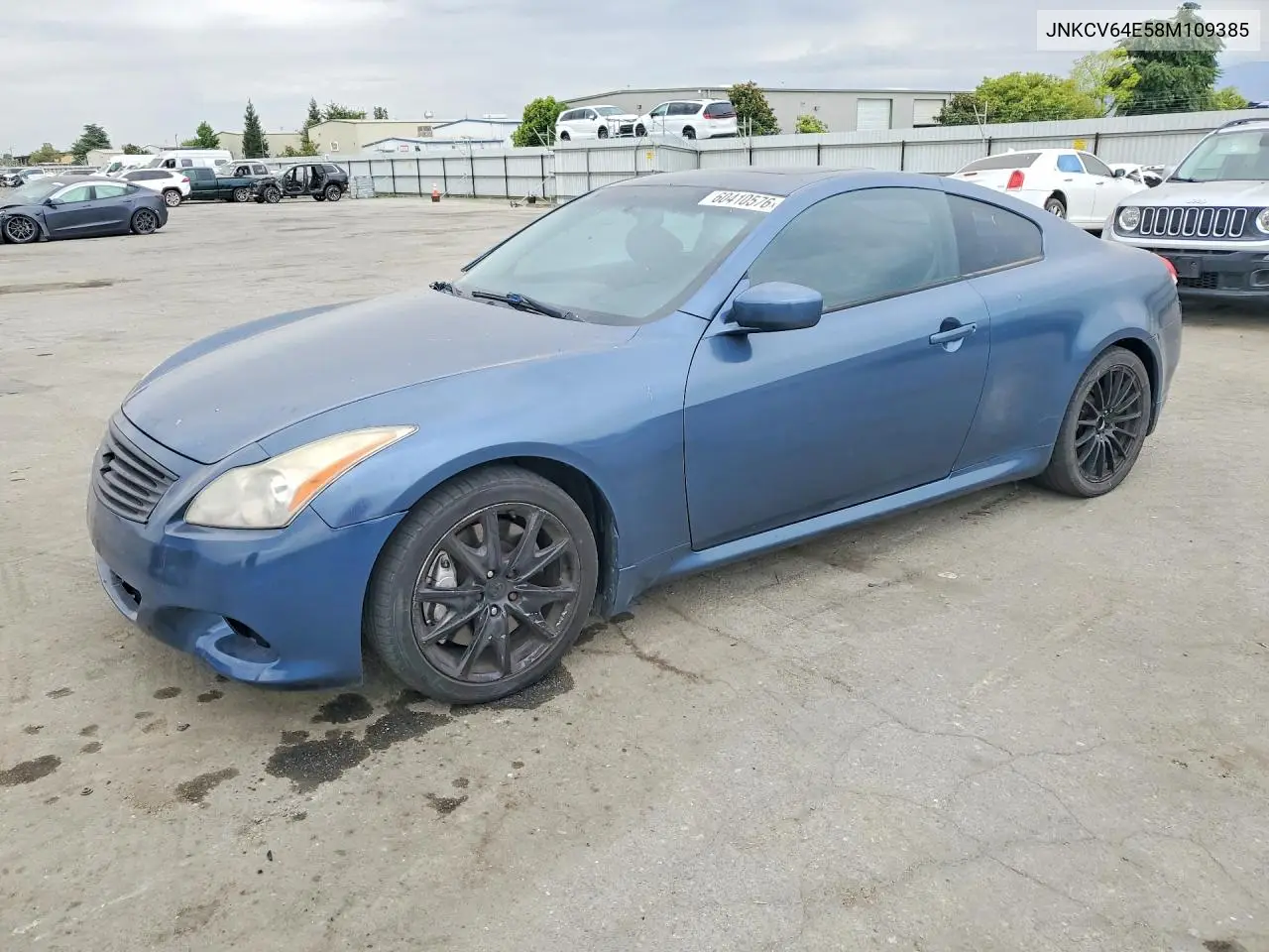 2008 Infiniti G37 Base VIN: JNKCV64E58M109385 Lot: 60410576