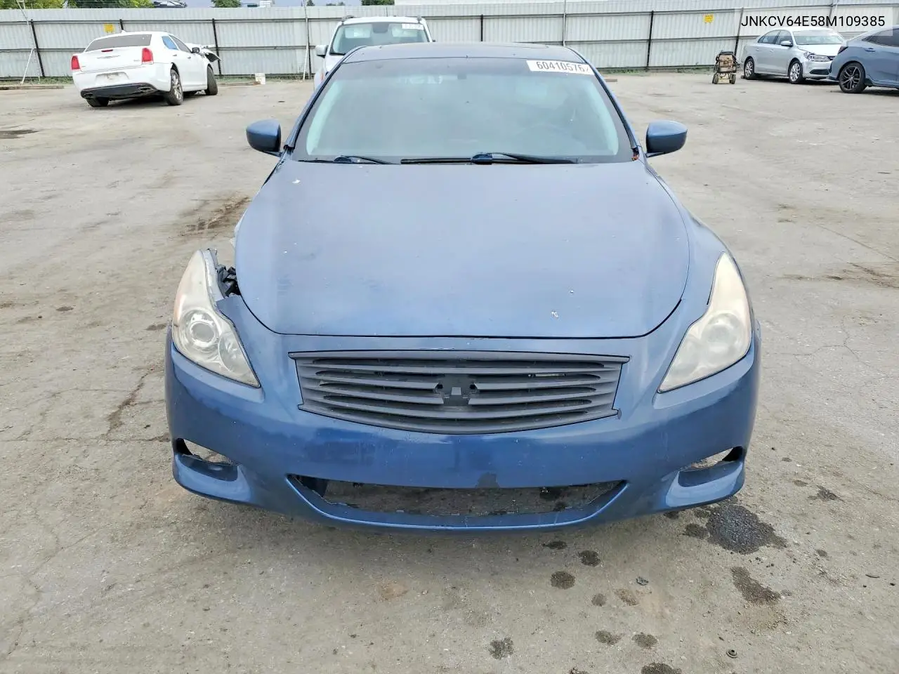 2008 Infiniti G37 Base VIN: JNKCV64E58M109385 Lot: 60410576